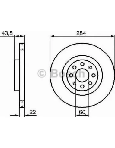 Disco de freno Bosch 0986479B90