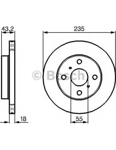 Disco de freno Bosch 0986479B92