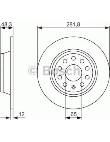 Disco de freno Bosch 0986479B93