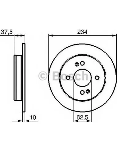 Disco de freno Bosch 0986479B95