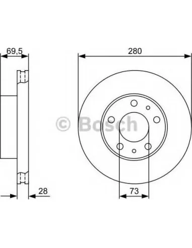 Disco de freno Bosch 0986479B99