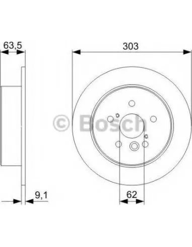 Disco de freno Bosch 0986479C02