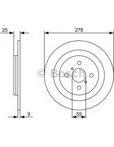 Disco de freno Bosch 0986479C05