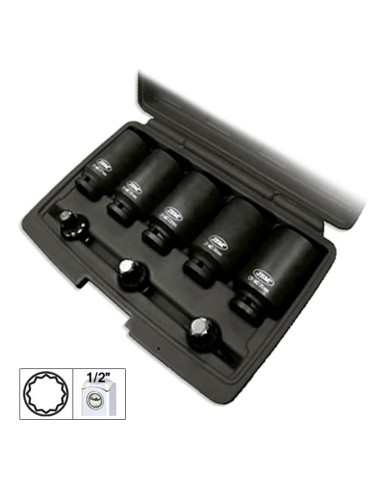 Set de 5 Vasos y 3 Puntas de Impacto JBM 52547