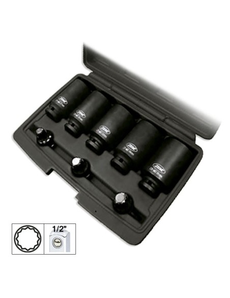 Set de 5 Vasos y 3 Puntas de Impacto JBM 52547