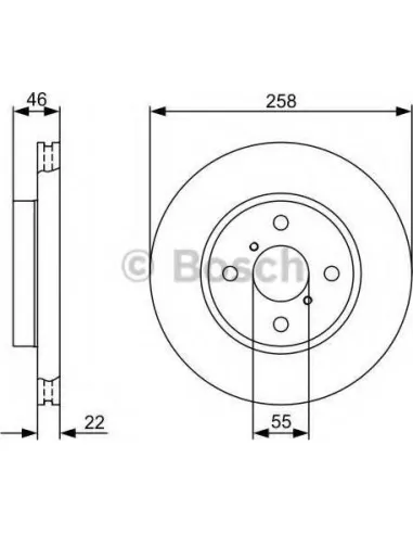 Disco de freno Bosch 0986479C06