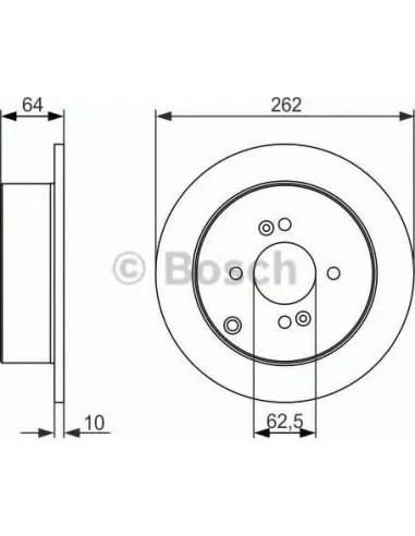 Disco de freno Bosch 0986479C08