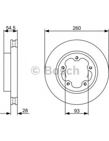 Disco de freno Bosch 0986479C09