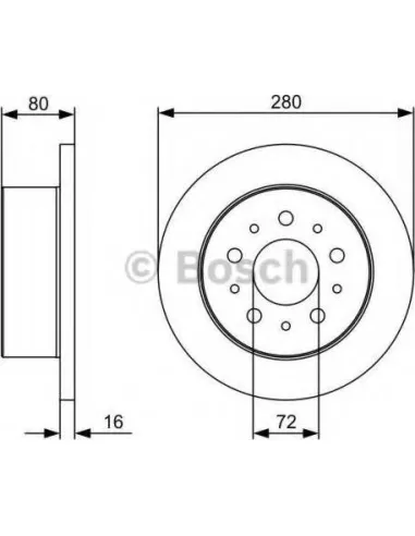 Disco de freno Bosch 0986479C10