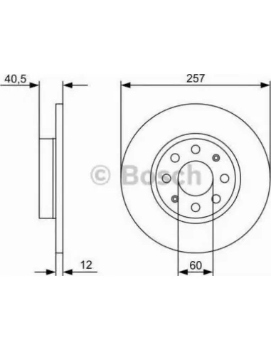 Disco de freno Bosch 0986479C11