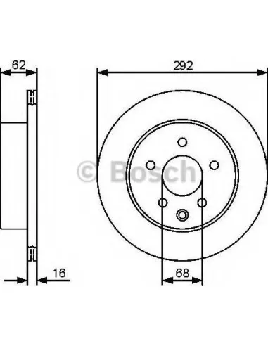 Disco de freno Bosch 0986479C12