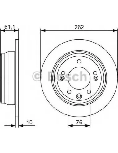 Disco de freno Bosch 0986479C14