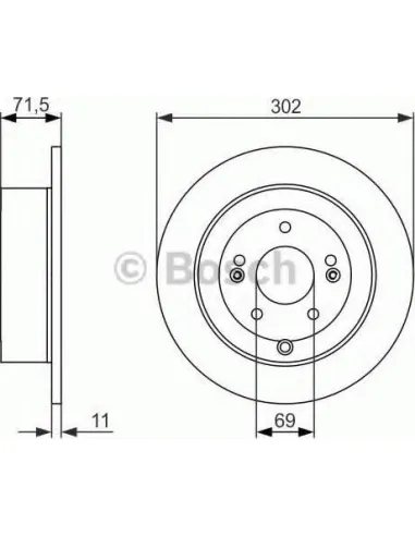 Disco de freno Bosch 0986479C15