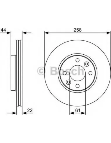 Disco de freno Bosch 0986479C17