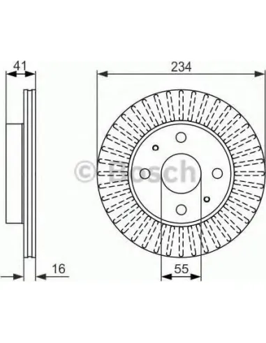 Disco de freno Bosch 0986479C18