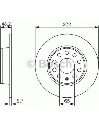 Disco de freno Bosch 0986479C20