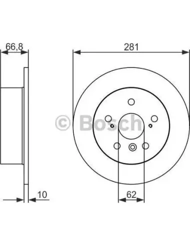 Disco de freno Bosch 0986479C21