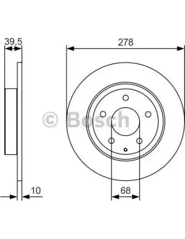 Disco de freno Bosch 0986479C22