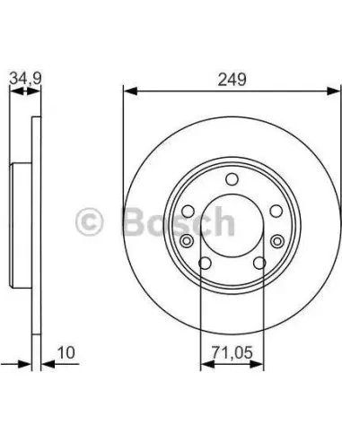 Disco de freno Bosch 0986479C23