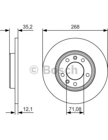 Disco de freno Bosch 0986479C24