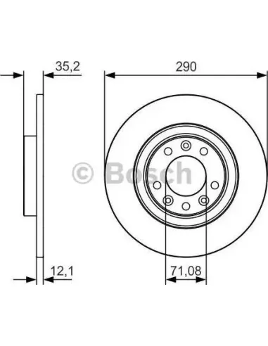 Disco de freno Bosch 0986479C25