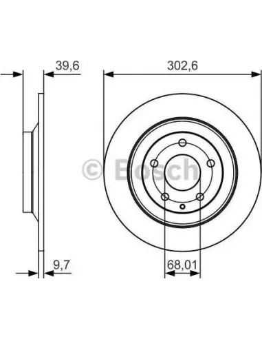 Disco de freno Bosch 0986479C28