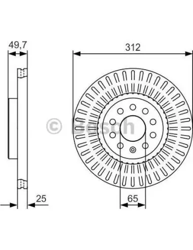 Disco de freno Bosch 0986479C29