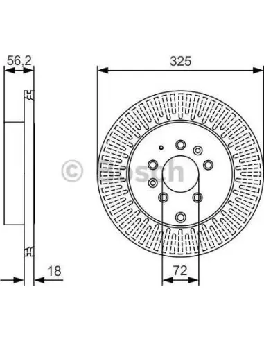 Disco de freno Bosch 0986479C30