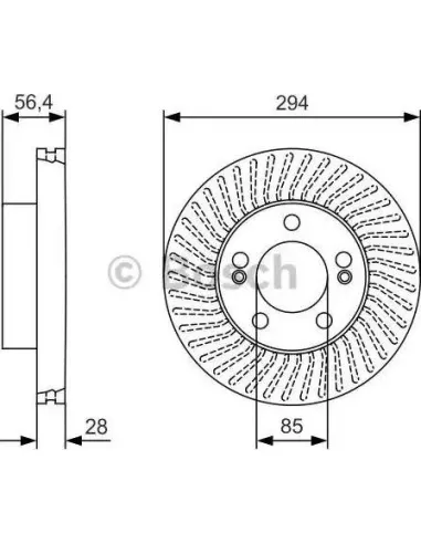 Disco de freno Bosch 0986479C31