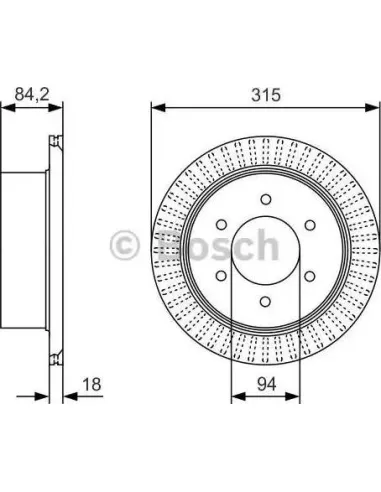 Disco de freno Bosch 0986479C32