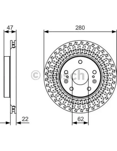 Disco de freno Bosch 0986479C40