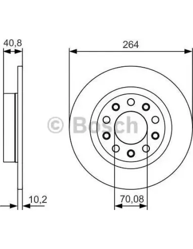 Disco de freno Bosch 0986479C41