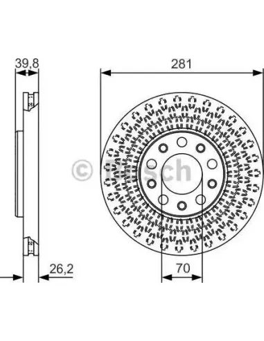 Disco de freno Bosch 0986479C42