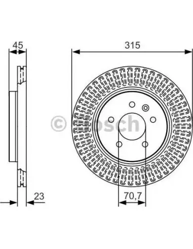 Disco de freno Bosch 0986479C46