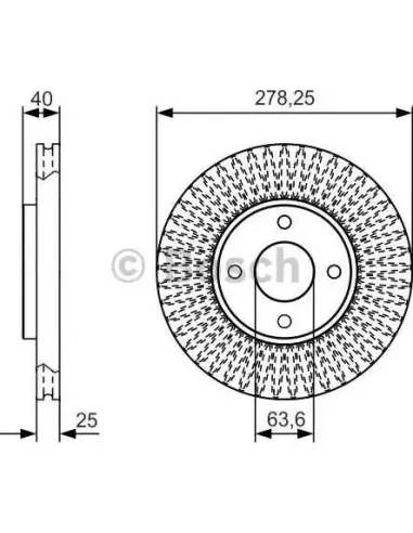 Disco de freno Bosch 0986479C48