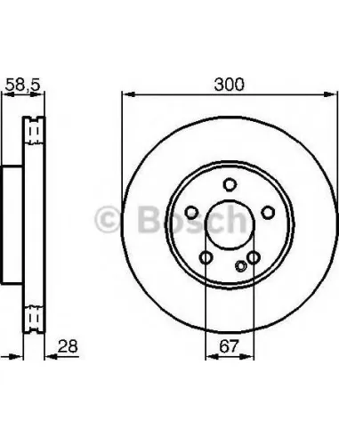 Disco de freno Bosch 0986479C50