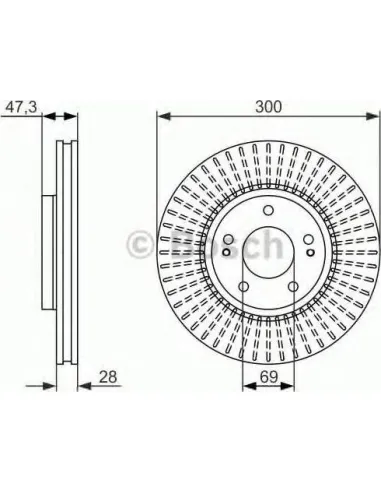 Disco de freno Bosch 0986479C51