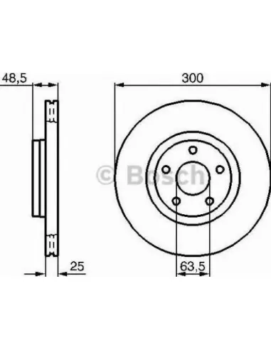 Disco de freno Bosch 0986479C52