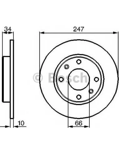 Disco de freno Bosch 0986479C54