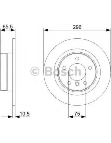 Disco de freno Bosch 0986479C55