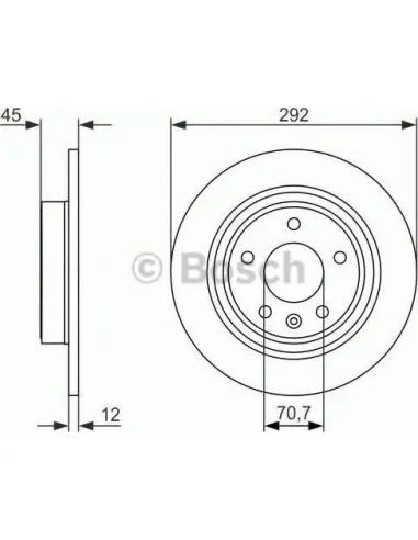 Disco de freno Bosch 0986479C58