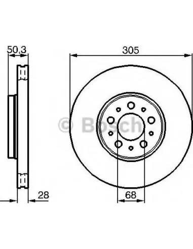 Disco de freno Bosch 0986479C59