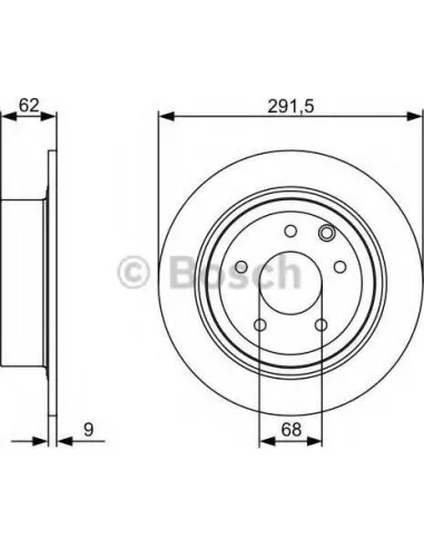 Disco de freno Bosch 0986479C60