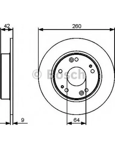 Disco de freno Bosch 0986479C63