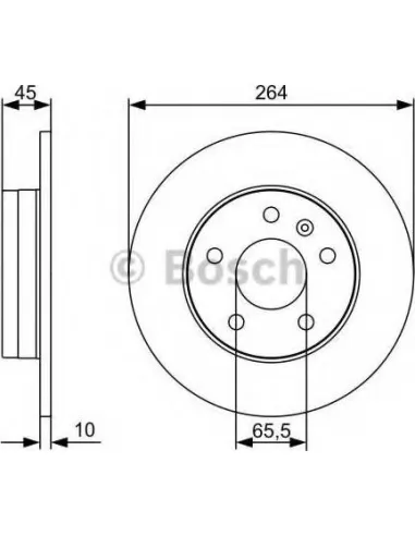 Disco de freno Bosch 0986479C66