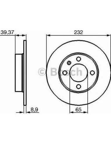 Disco de freno Bosch 0986479C67