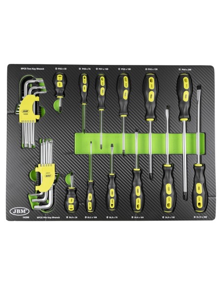 Set de 4 Módulos Eva Carbono para Carro de Herramientas JBM 14298