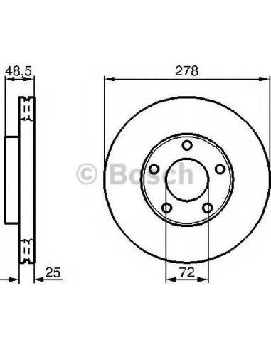 Disco de freno Bosch 0986479C68