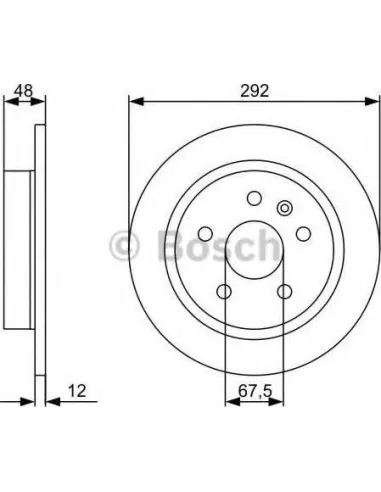 Disco de freno Bosch 0986479C73