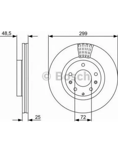 Disco de freno Bosch 0986479C74